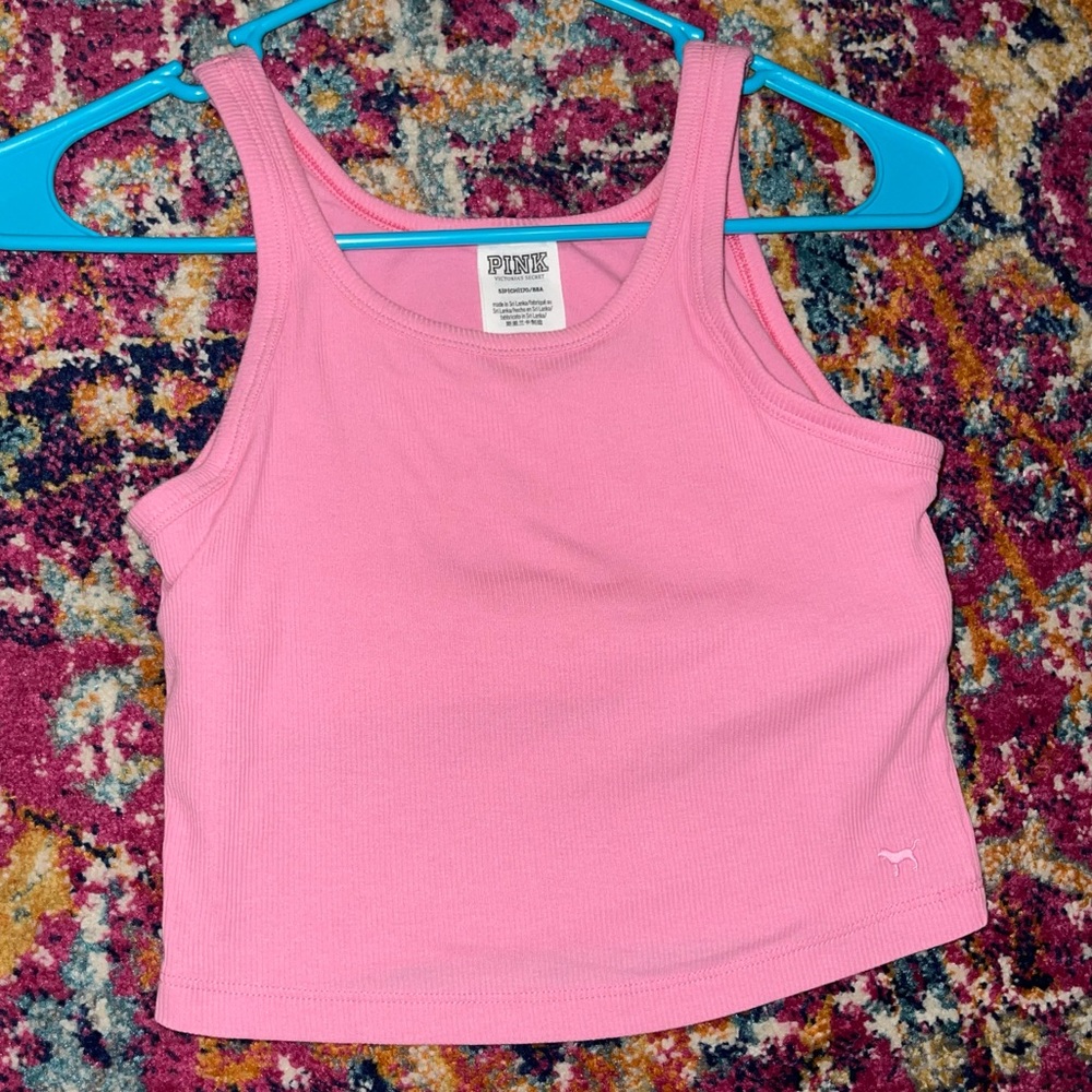 PINK cropped tank top